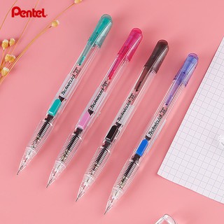 ดินสอกด Pentel Techniclick PD105T 0.5 มม. คลิปสี ด้ามใส