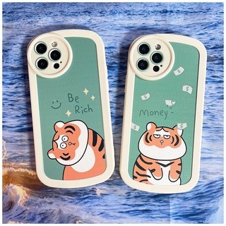 FOR IPHONE 15 6 6S 7 8 14 PLUS X XS XR 11 12 13 MINI MAX PRO Tiger oval soft case