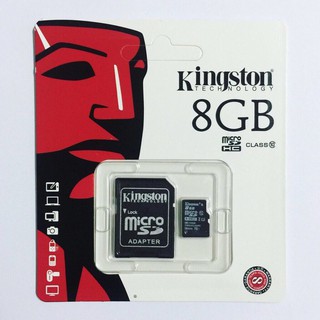 สินค้า Kingston Memory Card Micro SD SDHC 8 GB Class 10 ของแท้