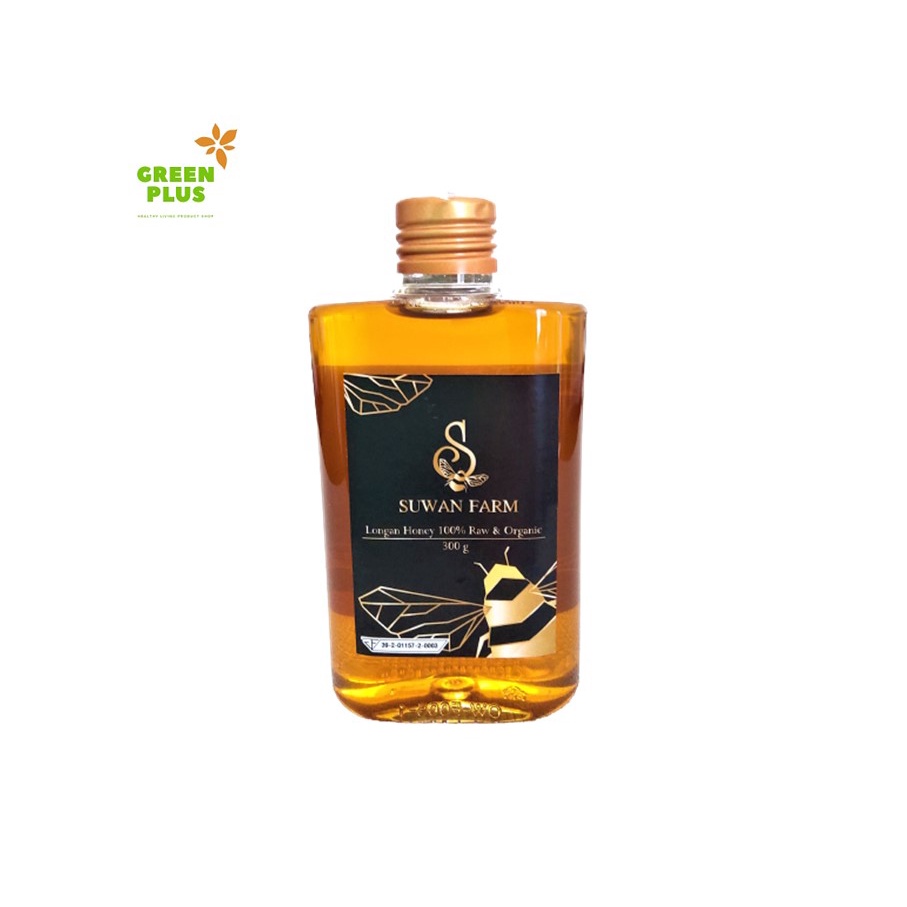 น้ำผึ้งแท้จากดอกลำไย-ตราสุวรรณฟาร์ม-ขวด-300-กรัม-pure-longan-honey-300g-น้ำผึ้งคุณภาพ-ผลิตโดยวิธีธรรมชาติ