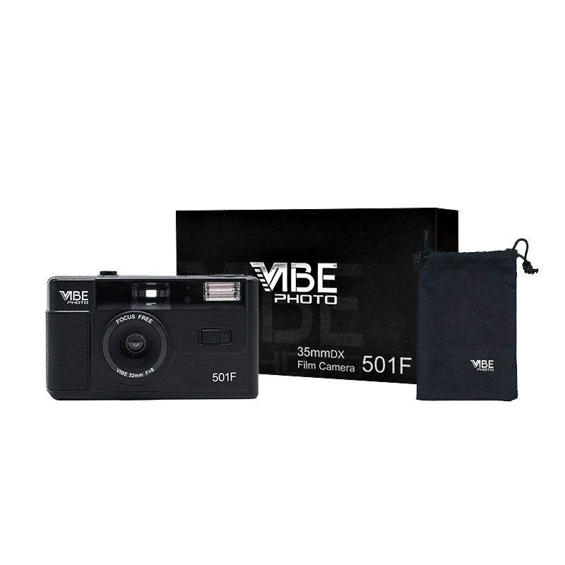 ภาพหน้าปกสินค้าVibe 501F 35mm Film Plastic Point and Shoot Camera Reusable