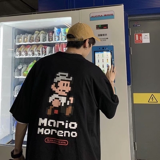 【🔥🔥】【S-8XL】ใหม่เสื้อยืดแขนสั้นชายและหญิงหลวมสบาย ๆ ครึ่งแขนเสื้อยืดสไตล์เกาหลีแบรนด์อินเทรนด์หล่อ bf เสื้อแมทช์กันหนาว