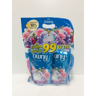 DOWNY ดาวน์นี่ น้ำยาปรับผ่านุ่ม สูตรเข้มข้น กลิ่นหอมช่อดอกไม้แสนสดชื่น 490 มล. (แพ็คคู่) (4987176028495)