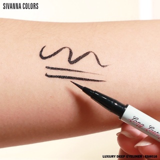 ซีเวนน่า คัลเลอร์ส ลักซูรี ดีพ อายไลเนอร์​ : ES8016 SIVANNA COLORS LUXURY DEEP EYELINER