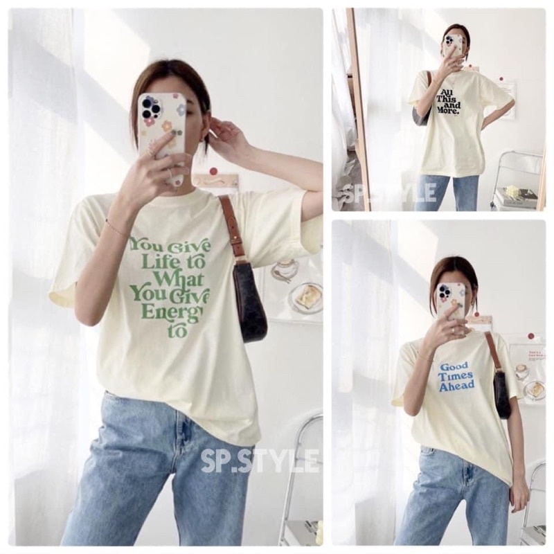 เสื้อยืด-oversize-สไตล์มินิมอล-ผ้าดีใส่สบาย-feelgood