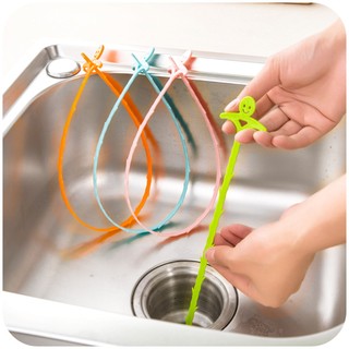 (3ชิ้นคละสี) ชุดกำจัดสิ่งอุดตันในอ่างล้างจานและอ่างล้างหน้า