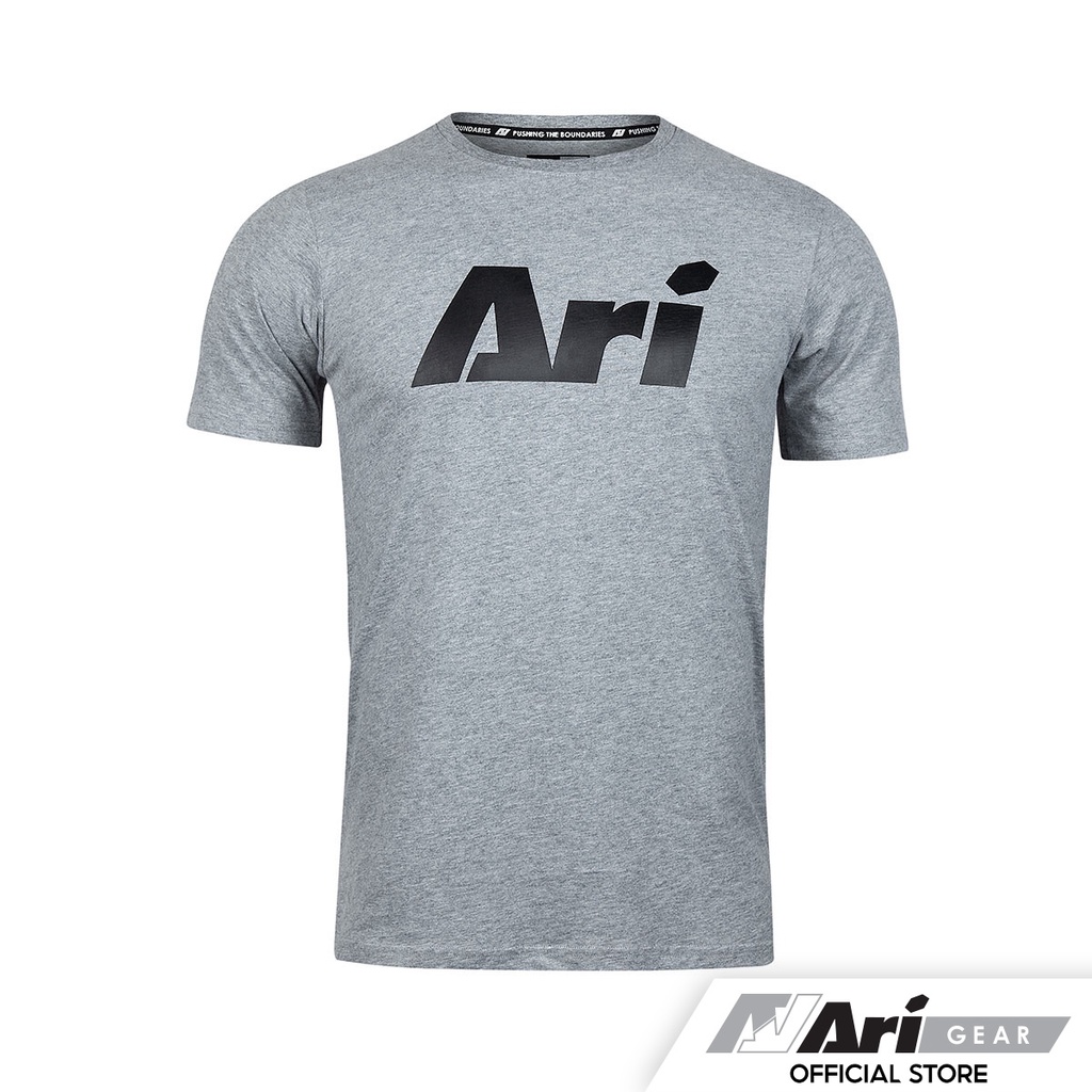 ari-signature-lifestyle-tee-gray-black-เสื้อยืด-อาริ-ซิกเนเจอร์-สีเทา