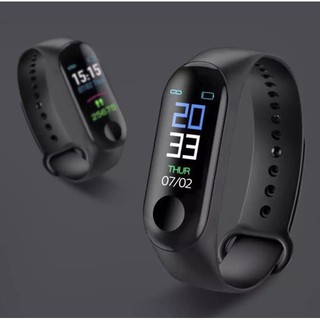 ภาพขนาดย่อของภาพหน้าปกสินค้านาฬิกาออกกำลังกาย M3 Smart Watch สายรัดข้อมืออัจฉริยะ จากร้าน circulation.th บน Shopee