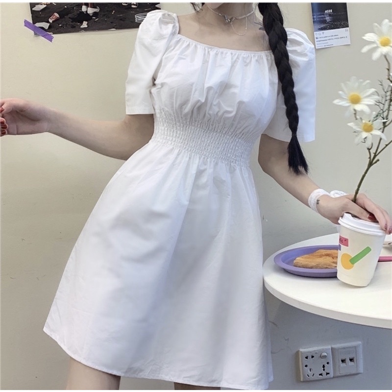 เดรสน่ารัก-จั้มเอว-สาวอวบใส่ได้-เดรสสาวอวบ