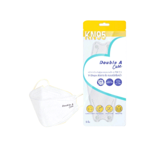 โปรโมชั่น : Double A Care หน้ากาก KN95 รุ่น Willow-Leaf บรรจุ 5 ชิ้นต่อแพ็ก