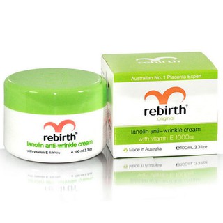 ❤️ไม่แท้คืนเงิน❤️ Re-birth Lanolin Anti-Wrinkle Cream with Vitamin E 100g.