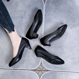 ภาพขนาดย่อของภาพหน้าปกสินค้ารองเท้าคัชชูทำงานมีส้นแฟชั่น รองเท้าทำงานผู้หญิง 4แบบ 4สไตล์ H80 จากร้าน ps1688 บน Shopee ภาพที่ 6