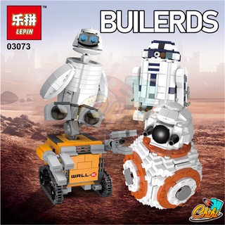 ชุดตัวต่อ ชุด Starwars &amp; Wall E  Lepin03073A-D เเบบ 1 เซต 4 กล่อง