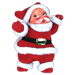 ซานต้าสามสไตล์  ขนาด 2.5-3 นิ้ว (6134) ออร์นาเม้นท์ ของประดับ ของตกแต่งเทศกาลคริสต์มาส