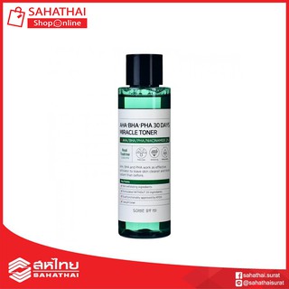 (แท้100%) Some by Mi AHA-BHA-PHA 30Days Miracle Toner โทนเนอร์ลดสิว 150 ml.