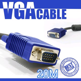 สายต่อจอ VGA Monitor สายต่อจอคอมพิวเตอร์ VGA MaleTo Male 15pin 20M