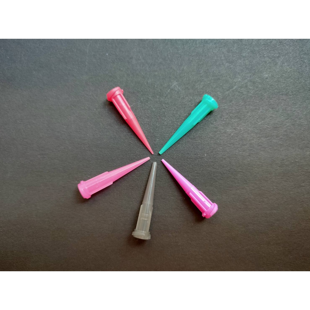 Dispensing เข็มหยอดกาวแบบพลาสติก รุ่น TT Tapered tips 20G สี Pink [ 10 ...