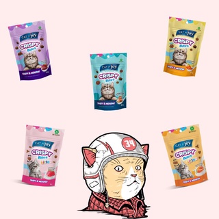 Cat n joy  Crispy Bites 60g.​ ขนมแมวกรุบกรอบ