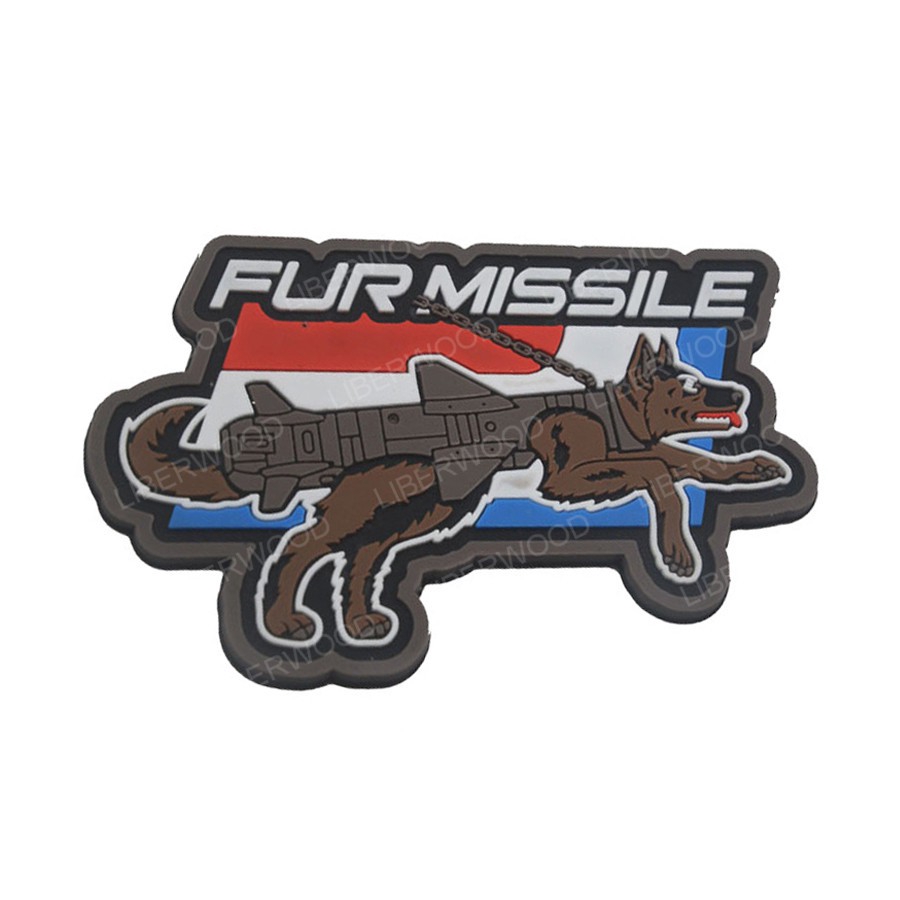 แพทช์เสื้อกั๊กพีวีซี-missile-k-9-สําหรับสุนัข