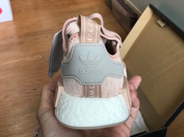 Adidas NMD R1 Ash Pearl / Chalk Pearl / Running White  % | Shopee  Thailand