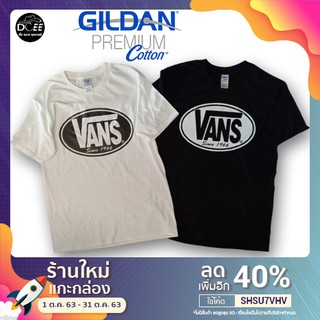 Dcee Shop เสื้อยืด เสื้อลาย Van งานป้าย GILDAN / Premuim cotton100% ผ้าคุณภาพดี ใส่สบาย ไม่ย้วย