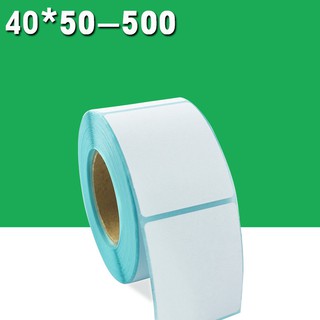 สติ๊กเกอร์บาร์โค้ดกันน้ําทนความร้อน 40x50 มม 500 ชิ้น/ม้วน