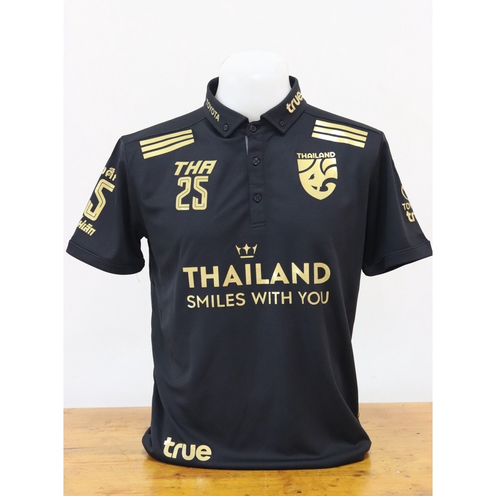 เสื้อโปโลช้างศึก-เบอร์-25-ครบรอบ-25thปี-ร่วมเชียร์ทัพช้างศึกไทย-แบรนด์-h3-แท้100