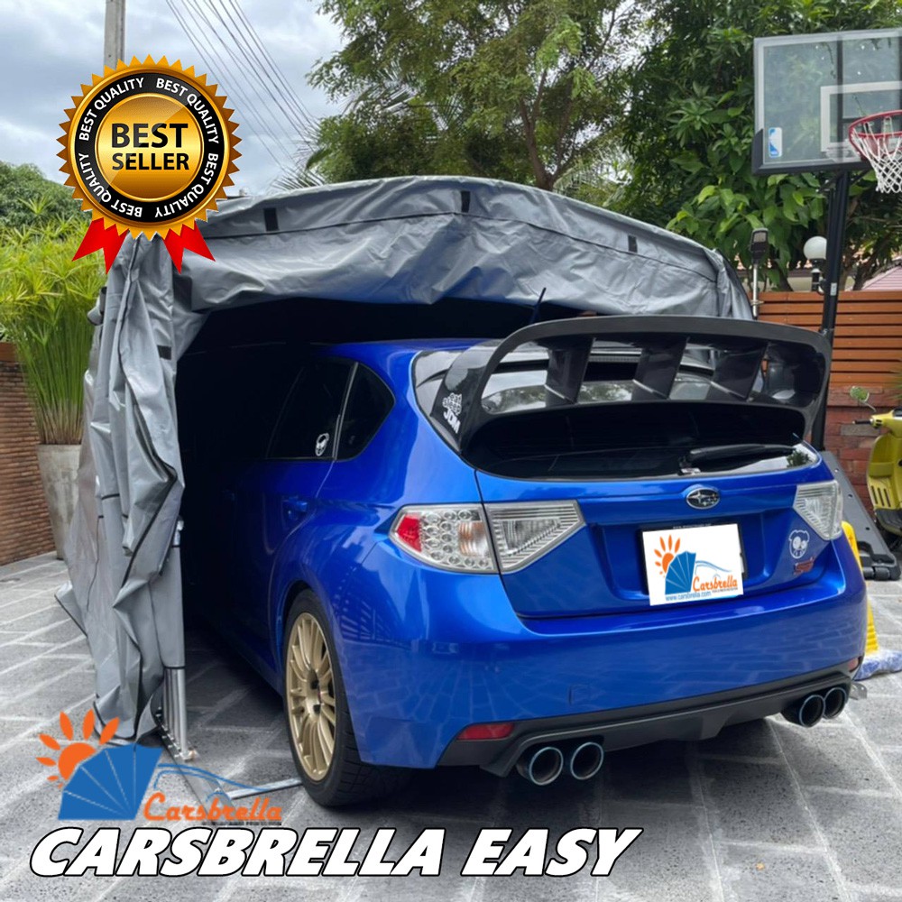 เต็นท์พับได้-โรงจอดรถสำเร็จรูป-carsbrella-รุ่น-easy-สำหรับรถยนต์ที่มีขนาดเล็ก