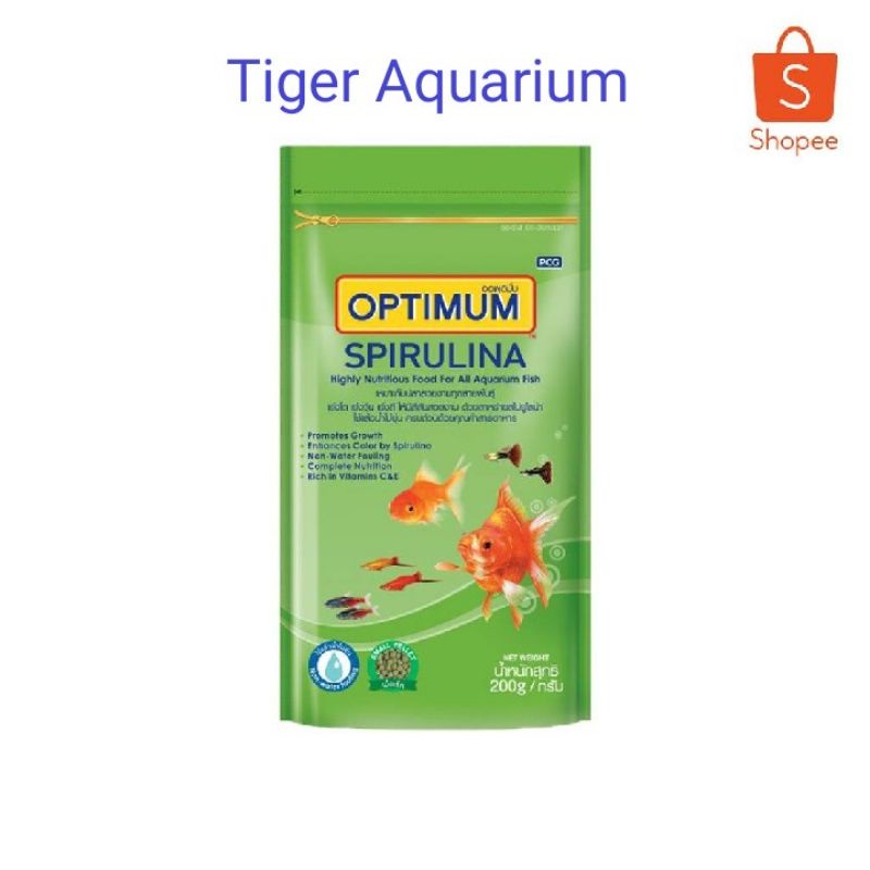 อาหารปลาสวยงามทุกสายพันธุ์-optimum-spirulina