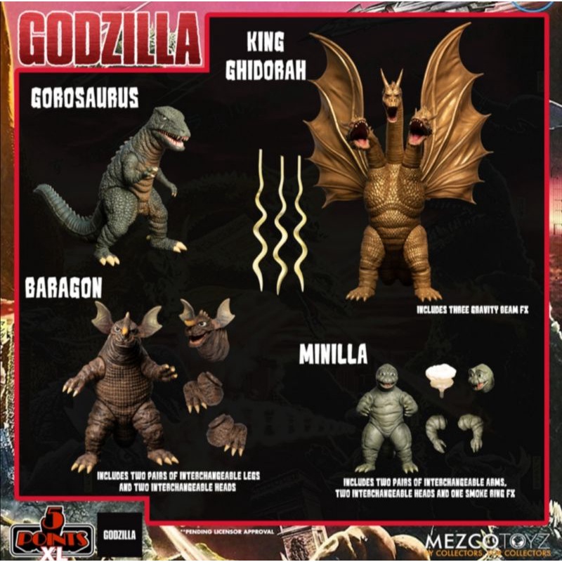 Destroy All Monster 5 Point XL Round 2 Deluxe Box set:Mezcotoyz (1set ...