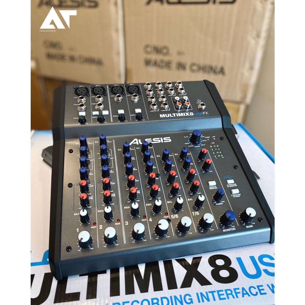 มิกเซอร์-alesis-multimix-8-usb-fx