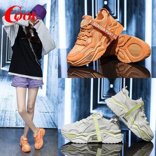 สินค้า COOL SHOES (มาใหม่ AR-17)  รองเท้าผ้าใบผู้หญิง เสริมส้น 5 ซม.รองเท้าผ้าใบสำหรับวิ่งรองเท้าผ้าใบระบายอากาศสบาย ๆ