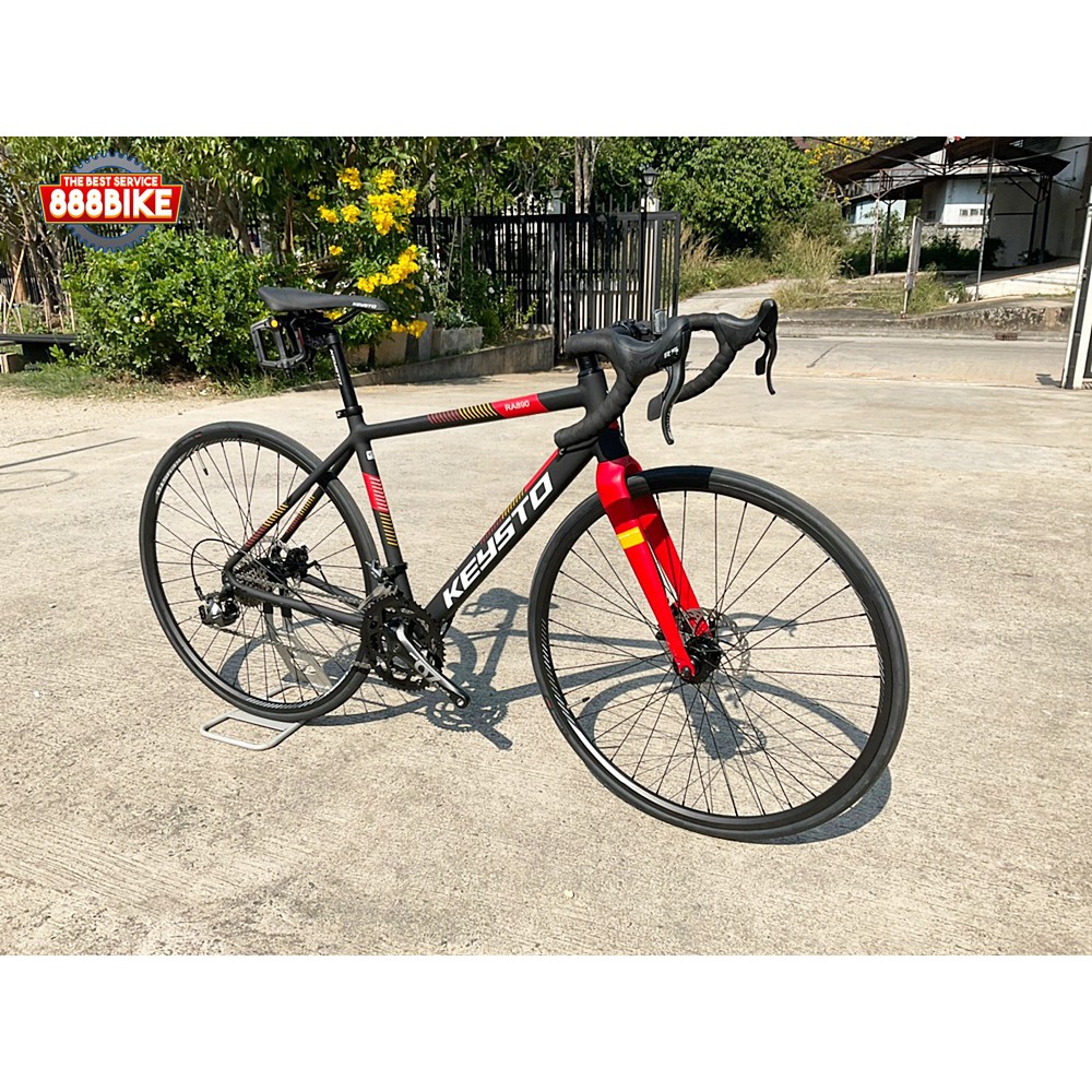 จักรยานเสือหมอบ-keysto-ra890-ดิสเบรค-เฟรม-alloy-dise-road-bike-2x9-สปีด-ltwoo-r5-ดิสสาย