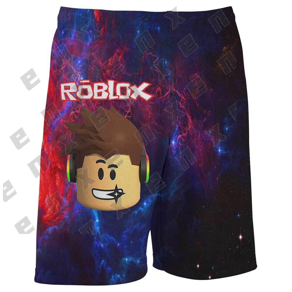 กางเกงขาสั้น-roblox-แฟชั่นสําหรับเด็กผู้ชาย-ผู้หญิง-อายุ-3-14-ปี