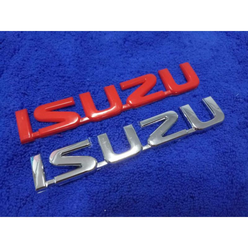 โลโก้-isuzu-ติดท้ายรถ-isuzu-d-max-2-5-15cm-มี-2สี-ราคาต่อ-1ชิ้น