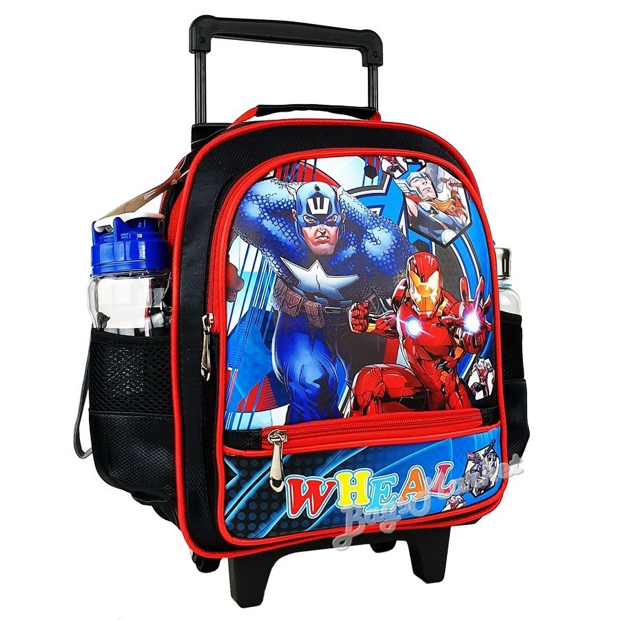 b2b-shop-กระเป๋านักเรียนล้อลากกระเป๋านักเรียน-ขนาดเล็ก-s-13-10-นิ้ว-spiderman-เหมาะกับเด็กอนุบาล