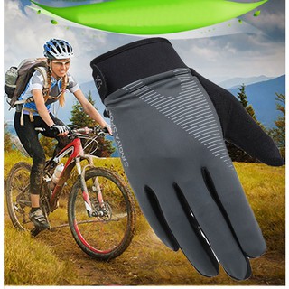 ภาพขนาดย่อของภาพหน้าปกสินค้าถุงมืออกกำลังกาย ถุงมือปั่นจักรยาน Touchscreen Unisex 1 คู่ จากร้าน fastshopget บน Shopee