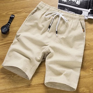 ภาพหน้าปกสินค้า✨กางเกงขาสั้น สามส่วน เอวยางยืด Mens Casual Shorts Fashion Comfy elastic Breathable pants  FS✨ ที่เกี่ยวข้อง