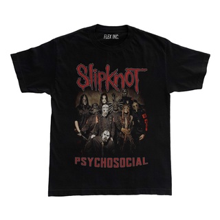 เสื้อยืด โอเวอร์ไซซ์ พิมพ์ลายวง Slipknot Psychosocial สไตล์วินเทจS-5XL