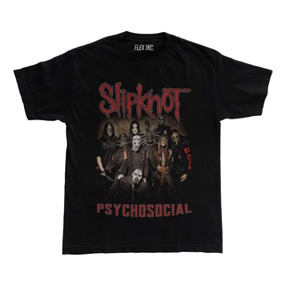 เสื้อยืด แบบหนา พิมพ์ลายวง Nu Metal Band Psychosocial Nu แบบยืดหยุ่น สําหรับผู้ชาย