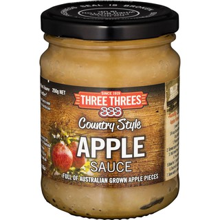 THREE THREES (Country Style) 250 gm. แอปเปิ้ลซอสแบบชิ้น ผสมซอสชินนาม่อน