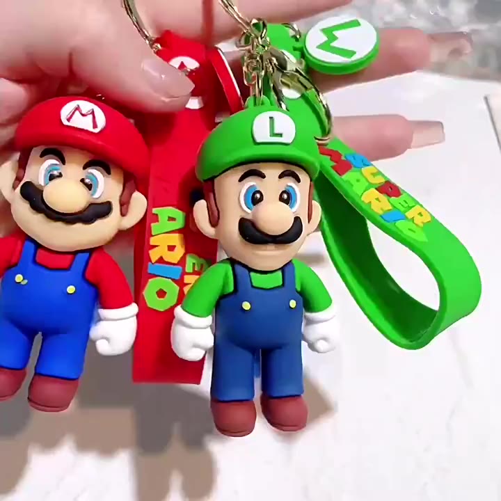 มาแรง-ใหม่-พวงกุญแจฟิกเกอร์-pvc-จี้ตุ๊กตาการ์ตูน-super-mary-series-mario-bros-luigi-toad-yoshi-bowser-สําหรับตกแต่ง