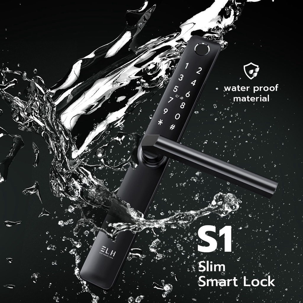 elh-smart-digital-door-lock-s1-กลอนประตูดิจิตอล-กันน้ำ-fully-100-water-proof-พร้อมสัญญาณกันขโมย-รับติดตั้