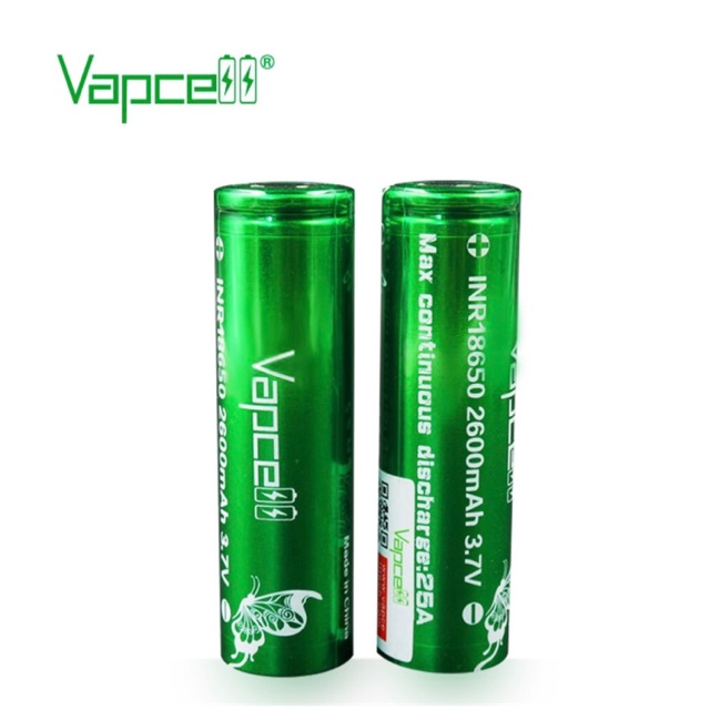 vapcell-inr18650-2600mah-25a-3-7v-2ก้อน-ของแท้