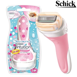สินค้า Schick Intuition Skin Moisturizing มีดโกนรุ่นพิเศษมาพร้อมสบู่ผสมมอยซ์เจอร์ไรเซอร์สินค้านำเข้าจากญี่ปุ่น
