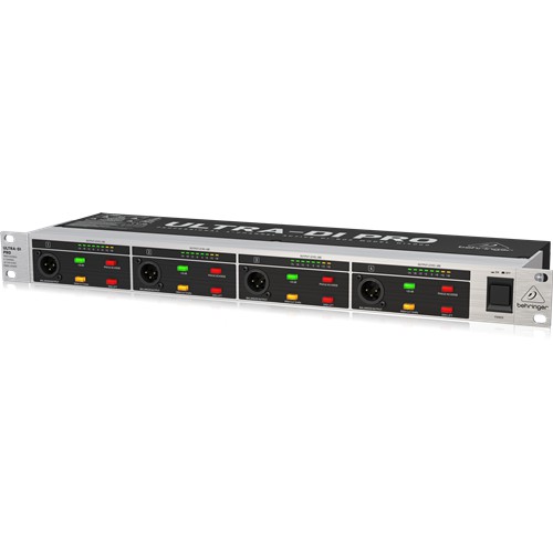 behringer-di4000-ไดเร็คบ็อก-4-channel-active-di-box-switchable-input-attenuation-allows-input-levels-of-up-to-40-db