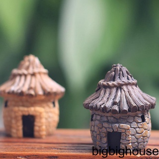 [Biho] Fairy Cottage Landscape Decor Resin House Garden Ornament