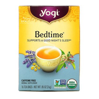 Docmee l Yogi Tea, Bedtime (Exp.06/25) Caffeine Free ชานอนหลับ ชาโยคี ปราศจากคาแฟอีน