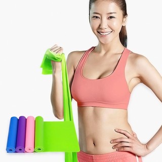 Eco Home ยางยืดออกกำลังกายโยคะ พิลาทิส ขนาด 1.5 เมตร Yoga Pilates Exercise Band Arm Back Leg Fitness