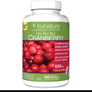 Trunature Cranberry Proprietary Blend 650mg 140 capsules